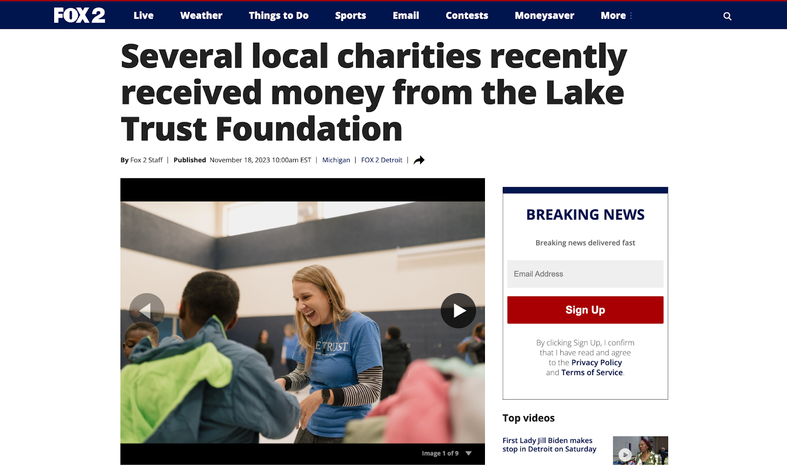 Lake Trust business grants