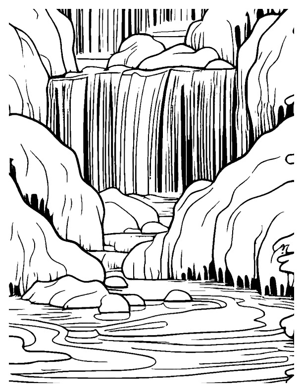 Waterfall Coloring Pages38