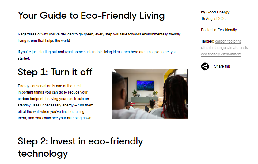 Eco-Friendly Living