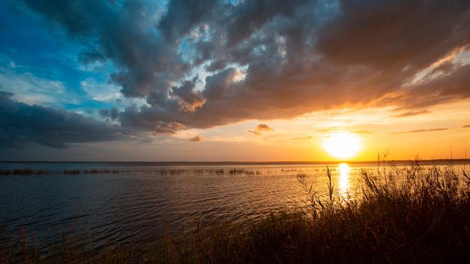 sunset in Deltona Florida