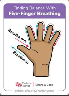 finding balance with five-finger breathing