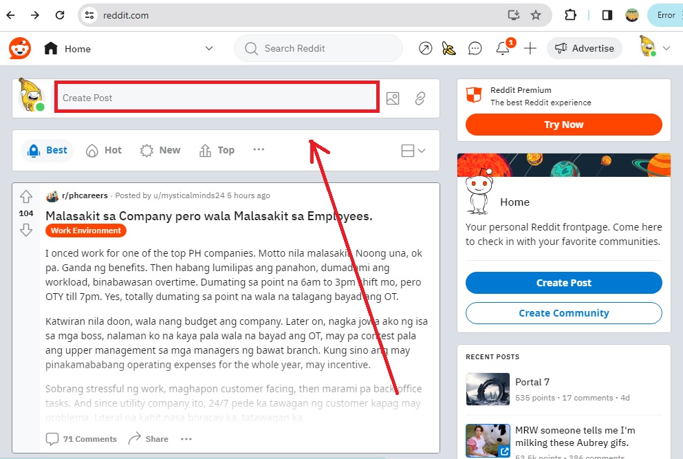 How to Add Links into Reddit Post and Comments - Create a Post