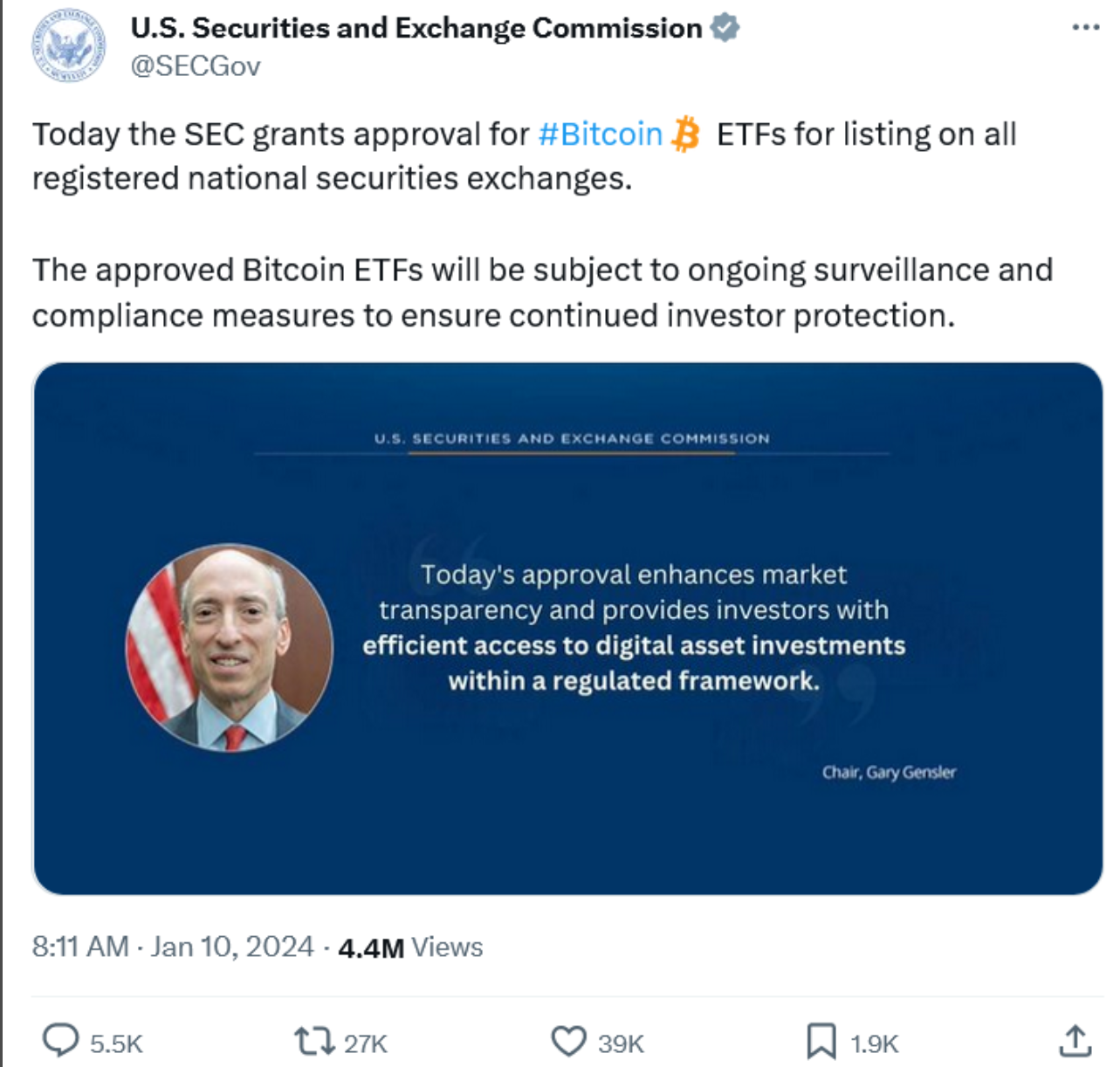 Bitcoin ETFs Experience $76 Million Net Outflows on Seventh Day of Trading; FTX Estate Sells Majority of Grayscale Bitcoin Trust Shares After Spot ETF Conversion; SEC Confirms "SIM Swap" Attack as Cause of Hacked X Account Ahead of Bitcoin  ETF Approval