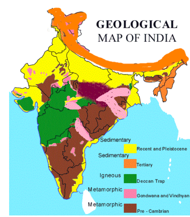 Geological Map of India