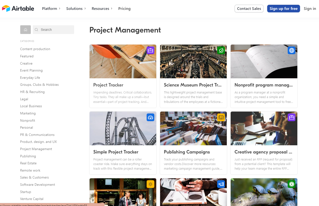 Project Management Features for Airtable