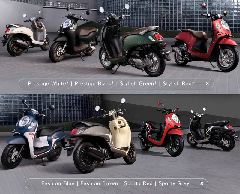 Harga & Brosur 8 Varian Warna Motor Scoopy 2024 Terbaru dan Terlengkap