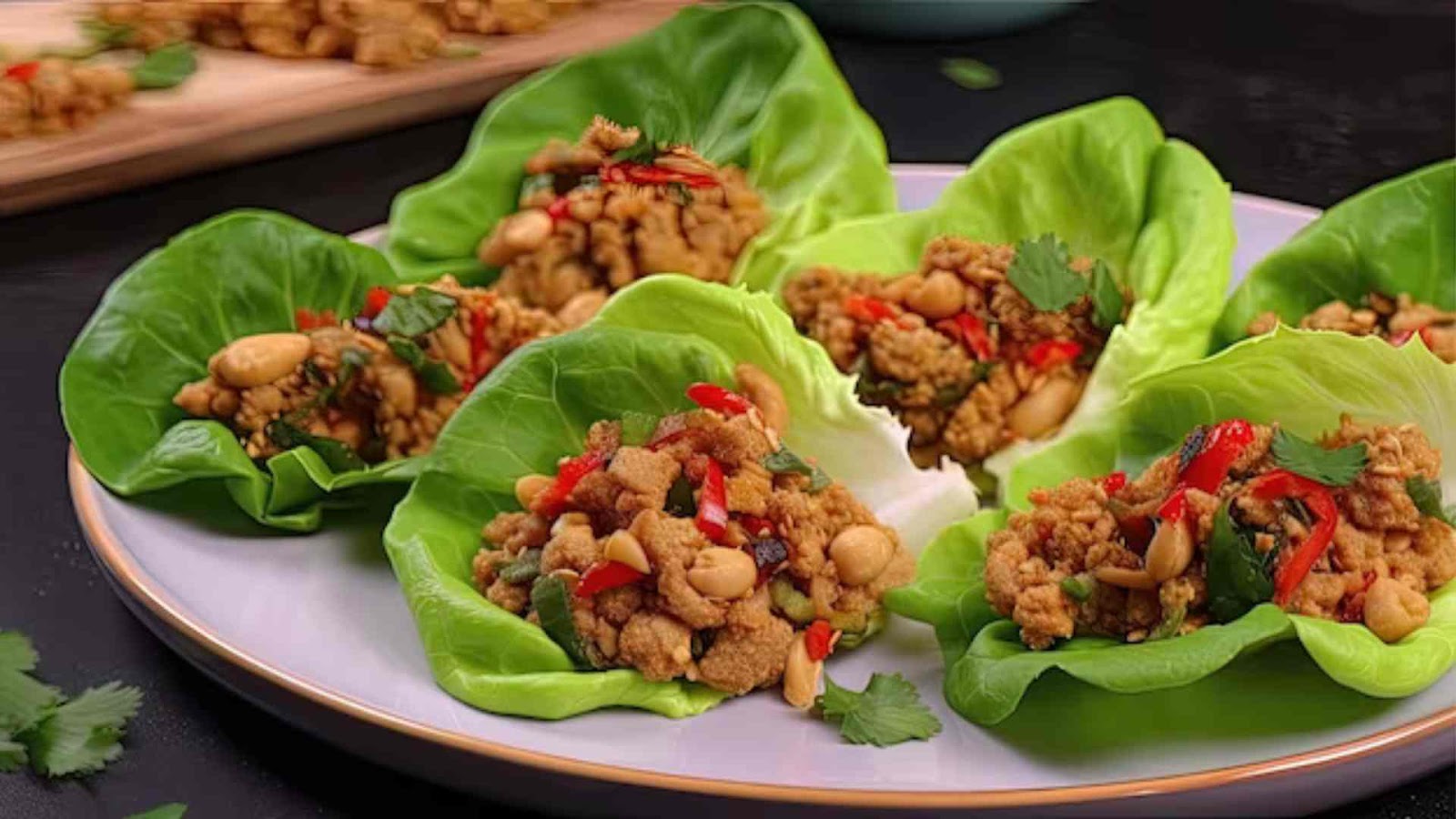 Curry Chicken Lettuce Wraps: