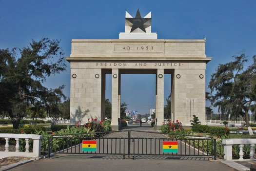 Independence Arch and Black Star Square