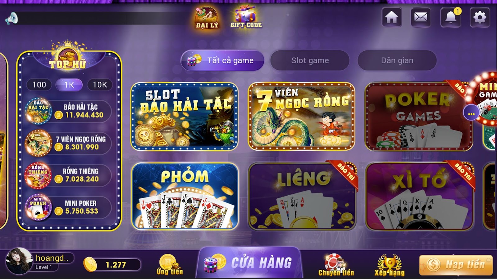 8+ game đổi thưởng tiền mặt hay nhất 2024