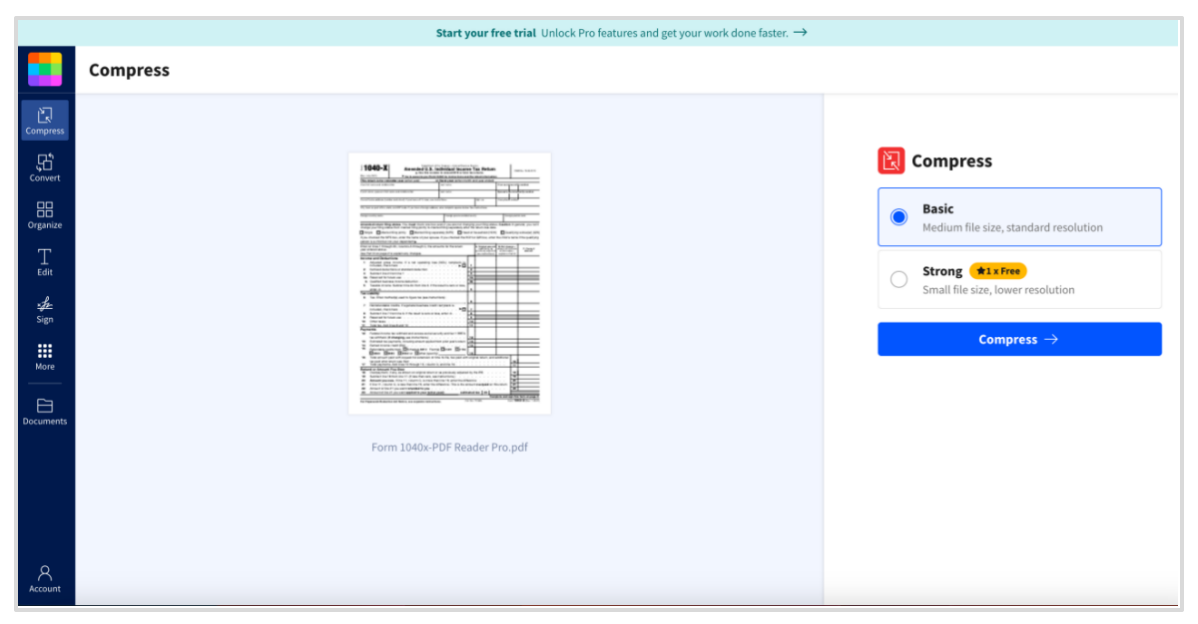 Small PDF Compressor