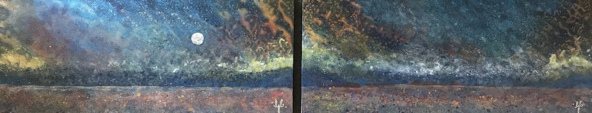 I painted "Weather Patterns" for myself, to soothe my days.