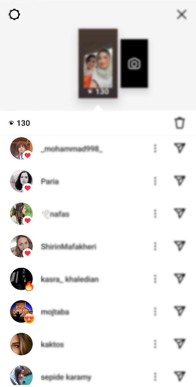 Liked stories on Instagram viewer list