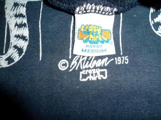 crazy shirts t-shirt tag 1975
