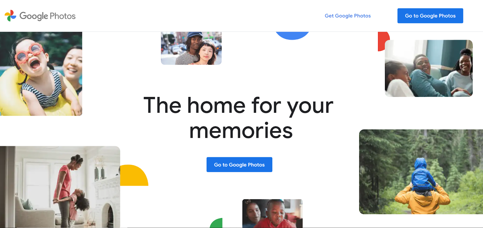 Google photos interface