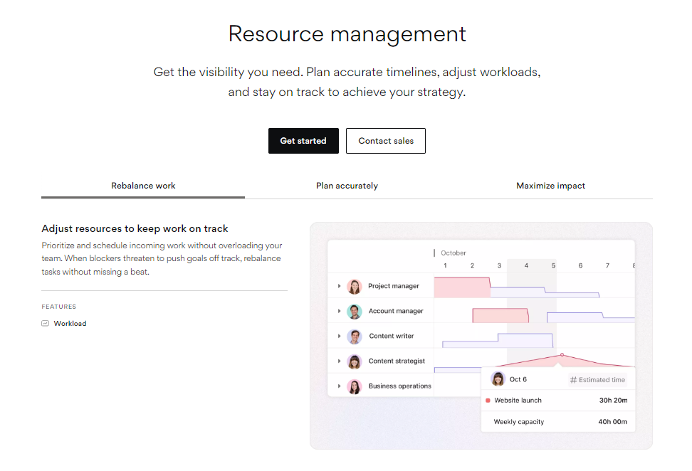 Resource Management with Asana