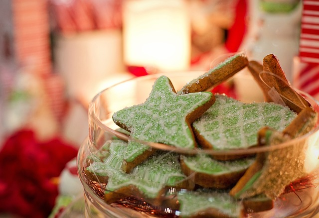 Star-shaped Cookies With Sugar Sprinkles