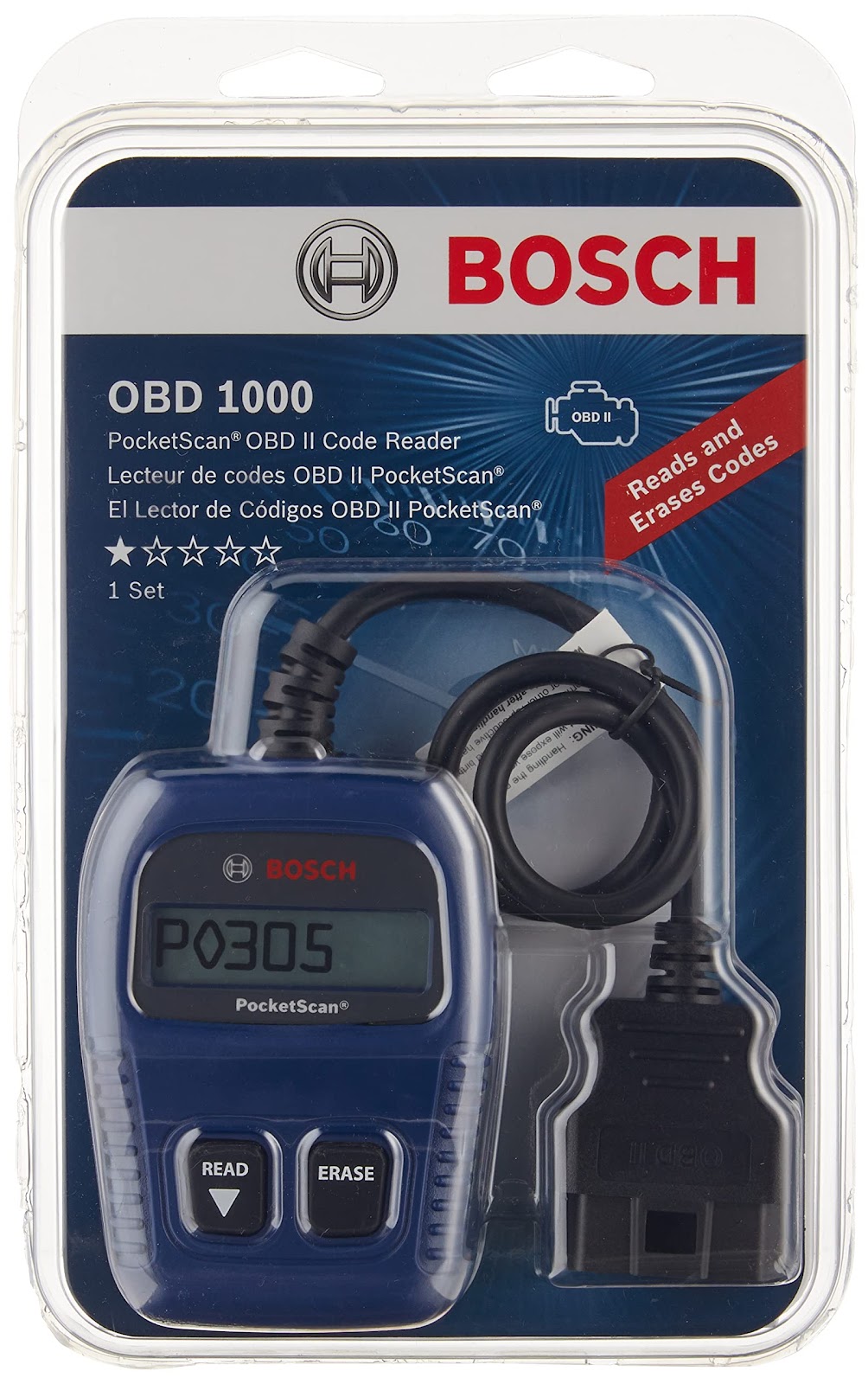 Scanner de Diagnóstico Automotivo Bosch OBD 1000