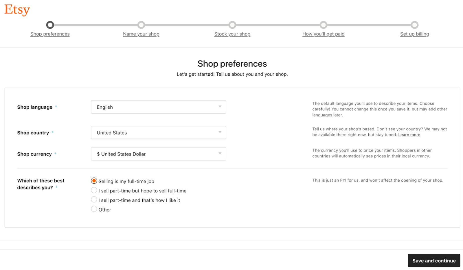 Etsy Transaction Forms