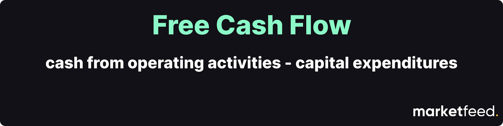free cash flow formula | marketfeed