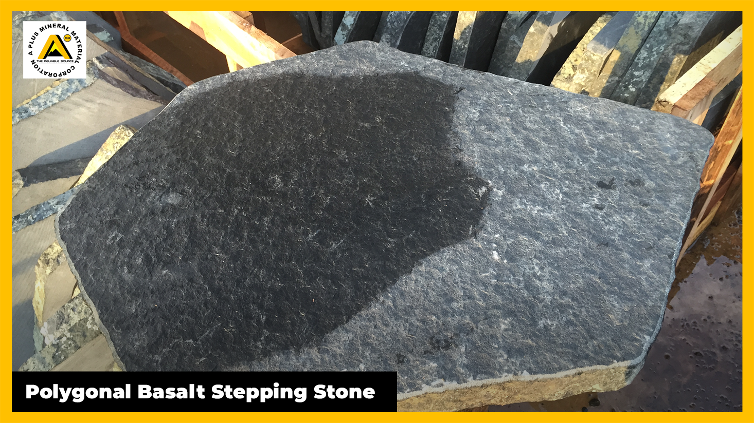 Polygonal Basalt Stepping Stone
