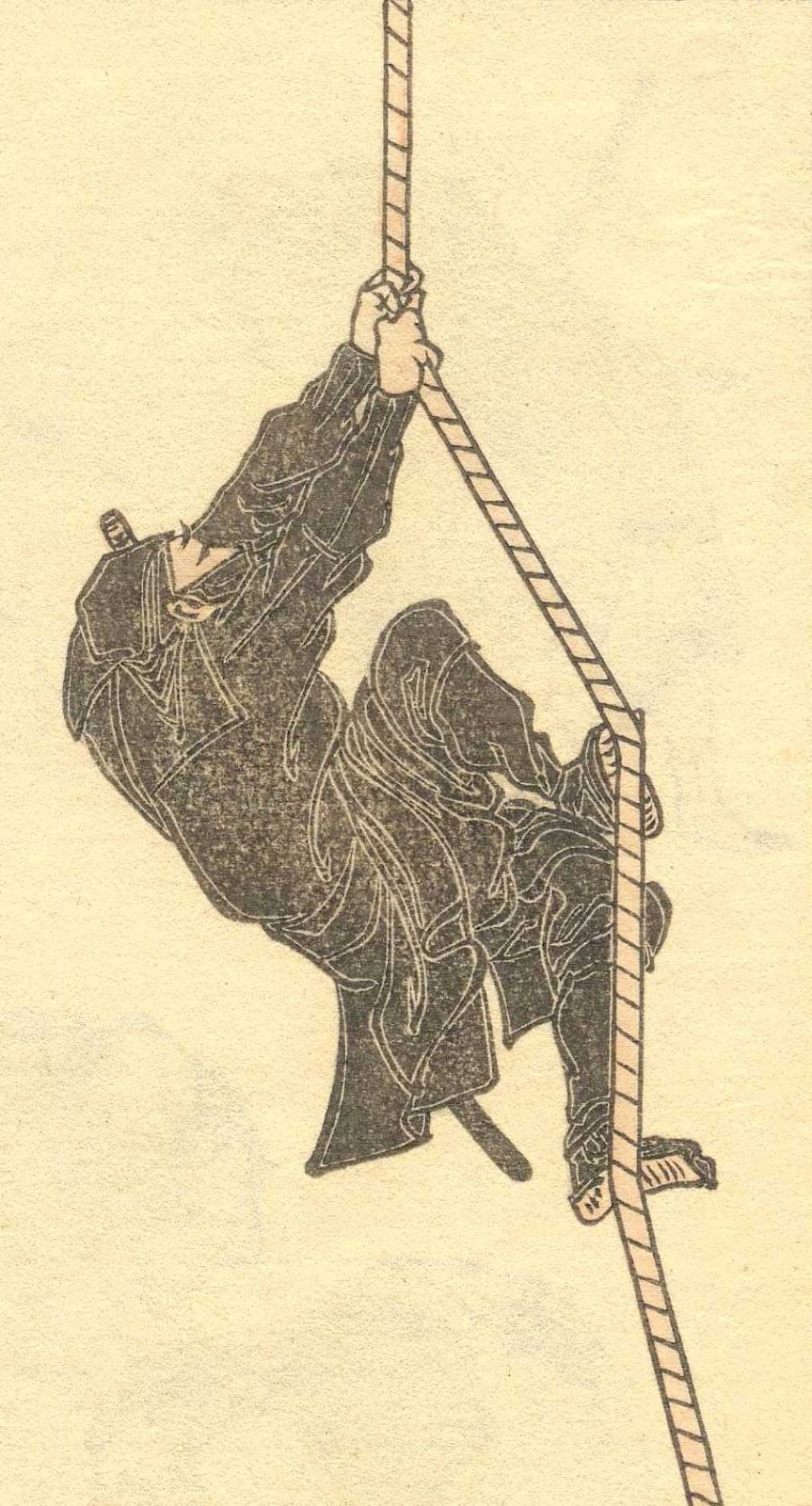 The archetypical ninja by Hokusai, 1817