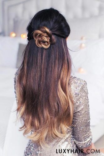 21 Pretty Rose Hairstyles for Long Hair - Ideas from Daily to Special Occasion