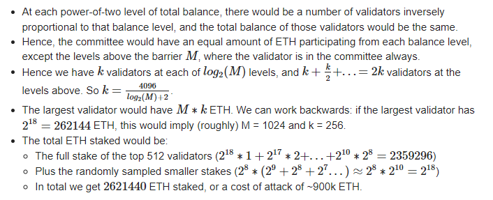 Ethereum Calculations for a rotating participation method