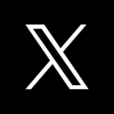 X Logo with Geometric shape