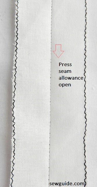 sew plain seam