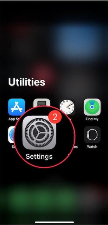 Open the Settings app on your iPhone.