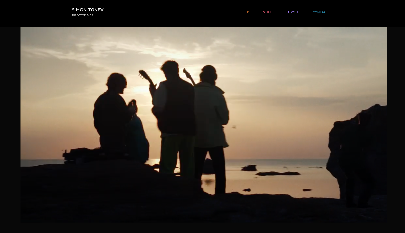 filmmaker website example, Simon Tonev