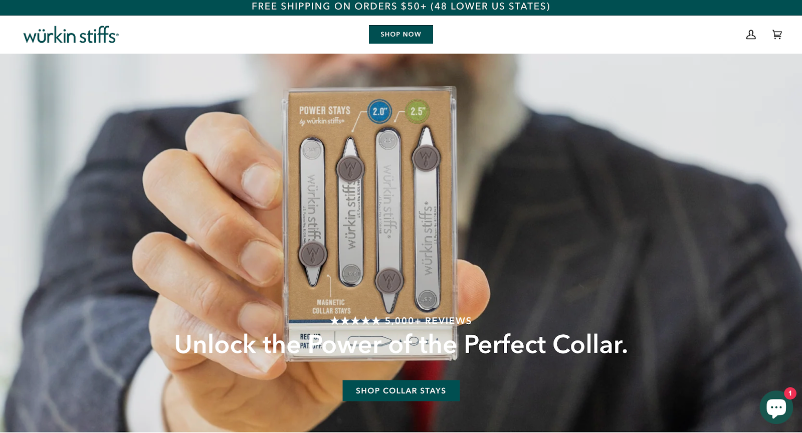 single product website example: Wurkin Stiffs