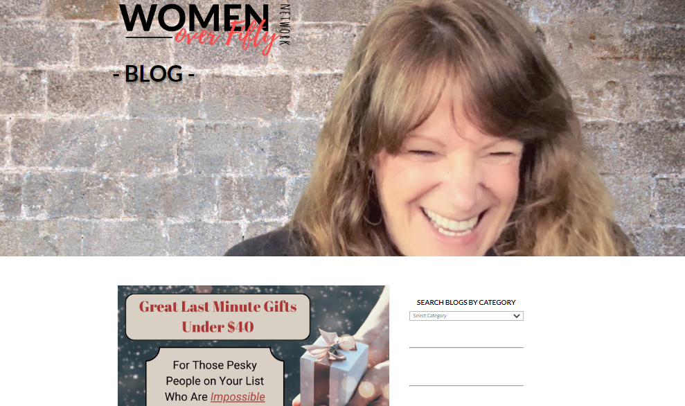 Women Over Fifty Network - Blog Web Page