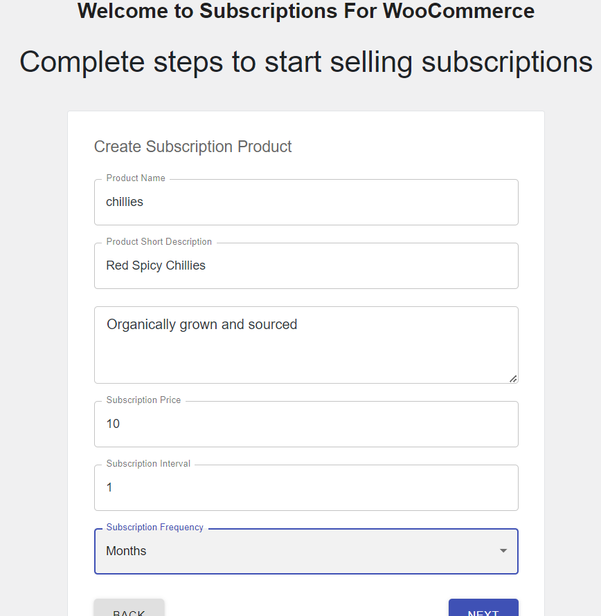 WooCommerce subscription