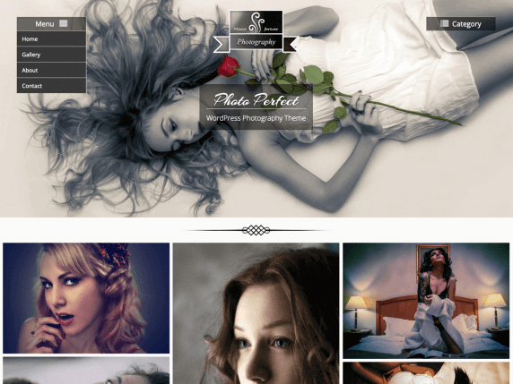 Free WordPress photography themes, Photo Perfect photography WordPress theme
