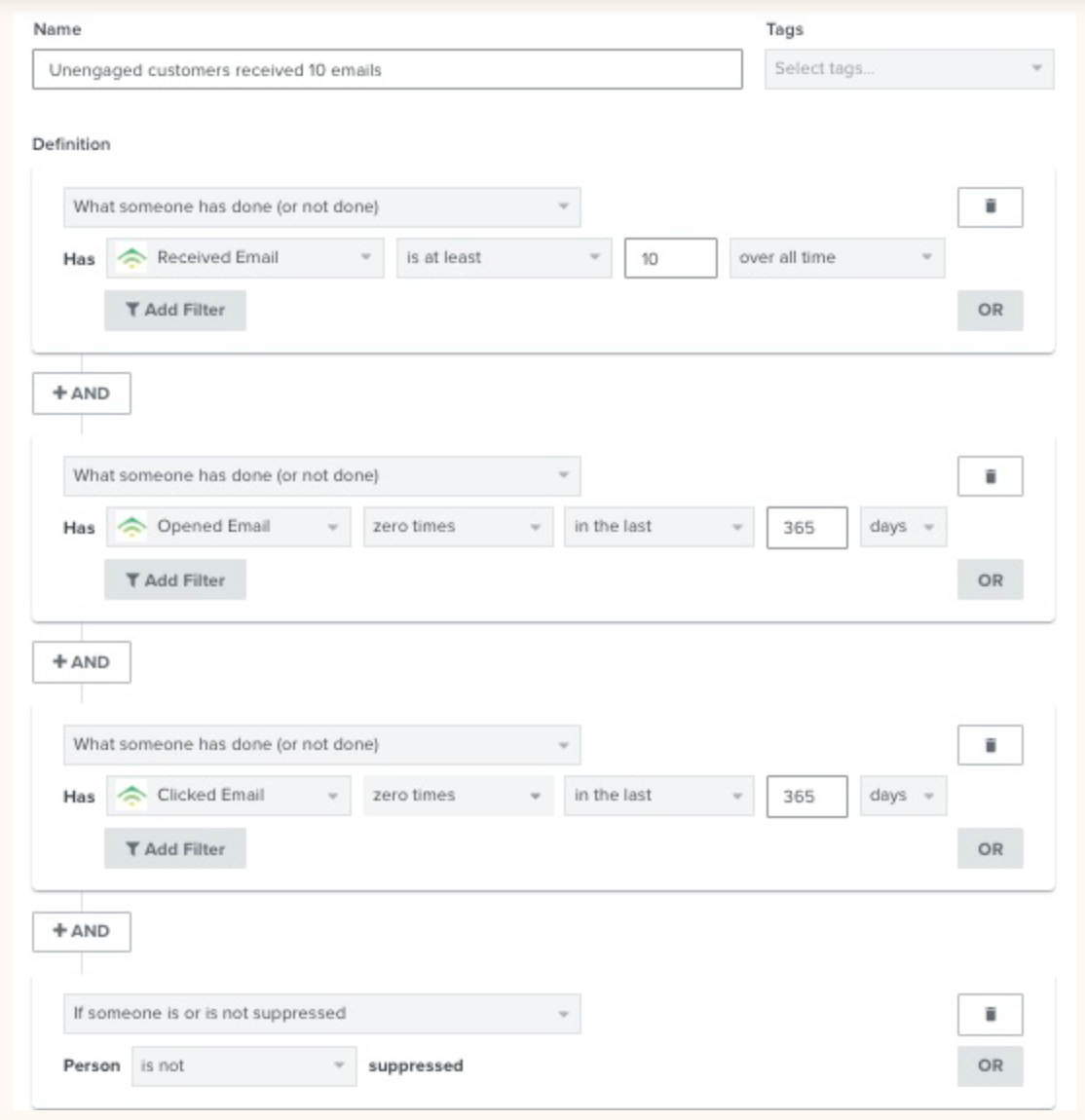 Segmentation with Klaviyo