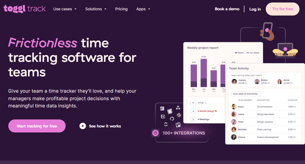 Toggl: Frictionless time tracking software for teams