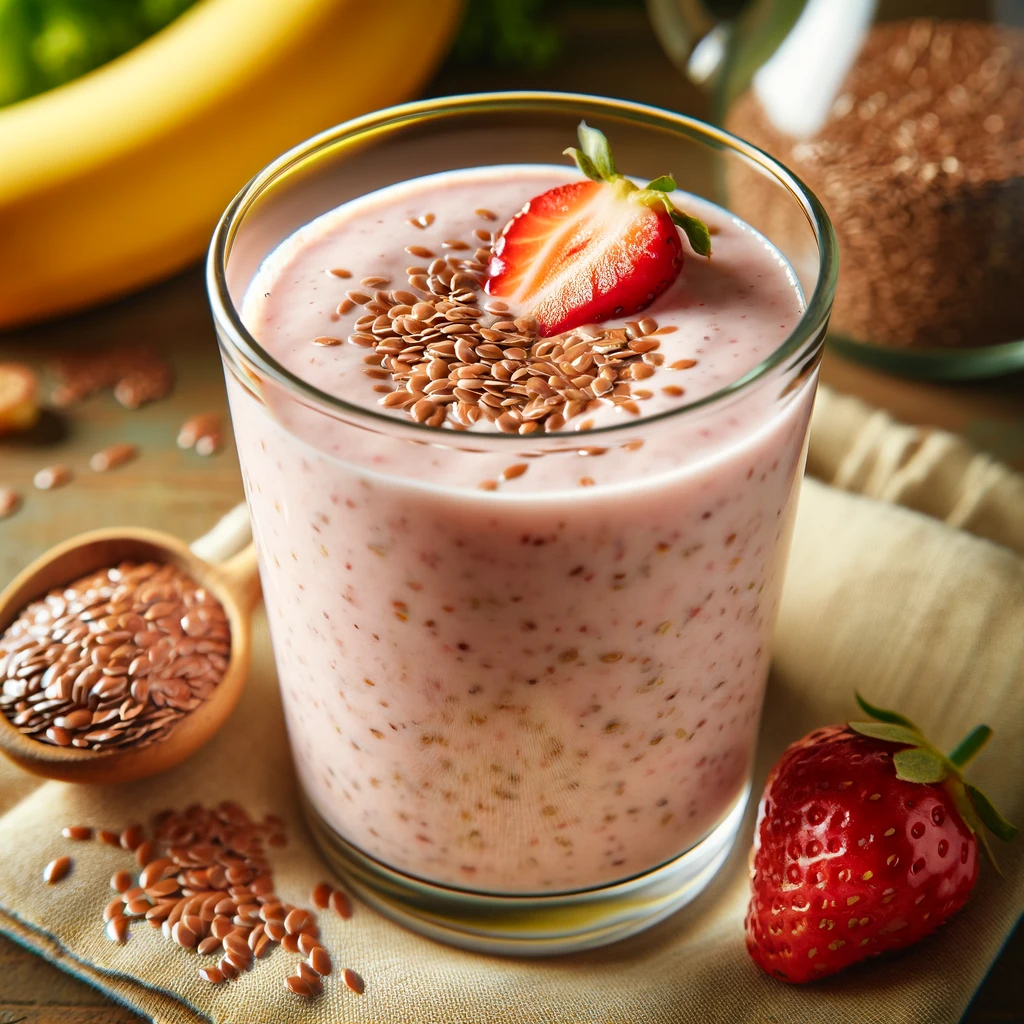 flaxseed-smoothie-for-healthy-breakfast