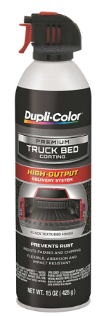 طلاء سرير الشاحنة الفاخر DUPLICOLOR tr350، أسود، 15 أونصة. الهباء الجوي