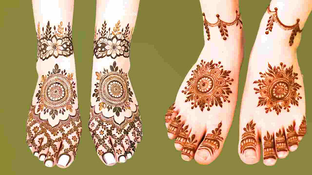 LATEST PAIRON KE MEHNDI KE DESIGN