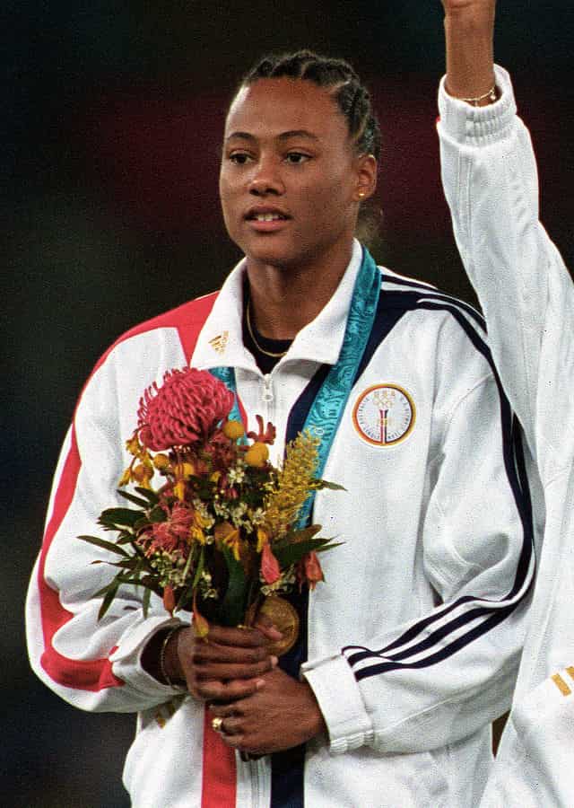 spotcovery-Marion Jones at the Sydney 2000 Olympics