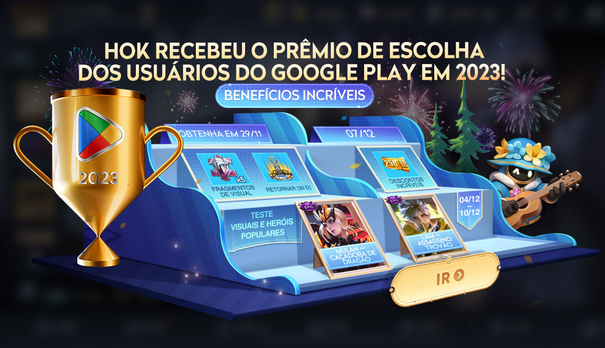 Honor of Kings Vence a Premiação de Voto Popular 2023 da Google Play  Brasileira - Drops de Jogos