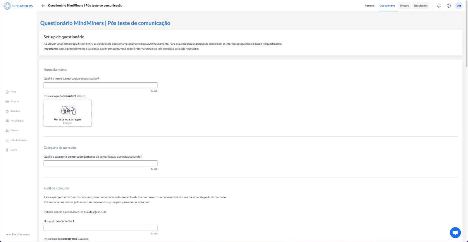 Como criar uma pesquisa de pós-teste de comunicação com a MindMiners