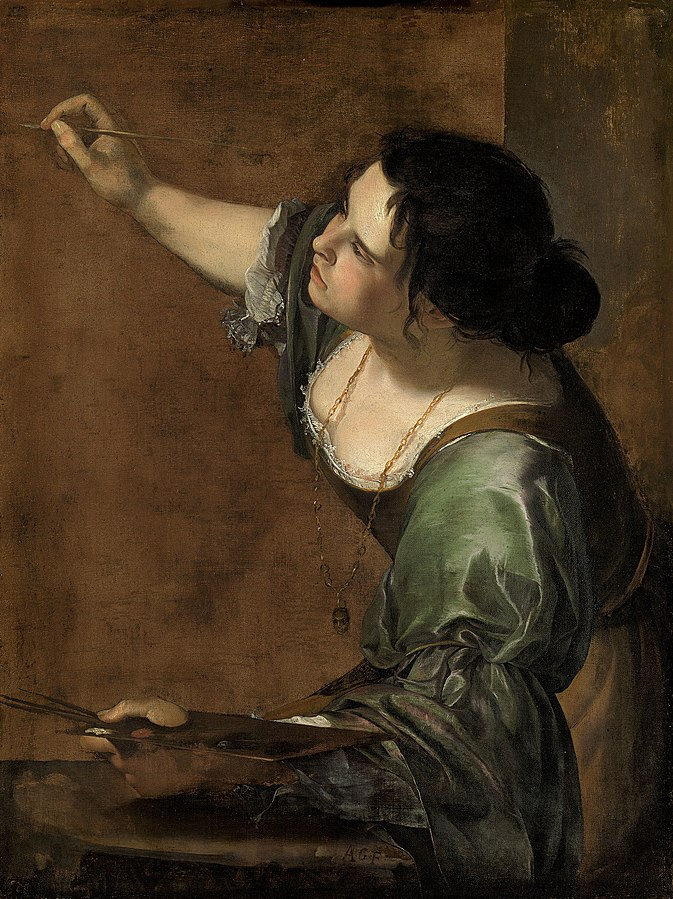 Artemisia Gentileschi’s “Self Portrait as the Allegory of Painting” c. 1638-1639