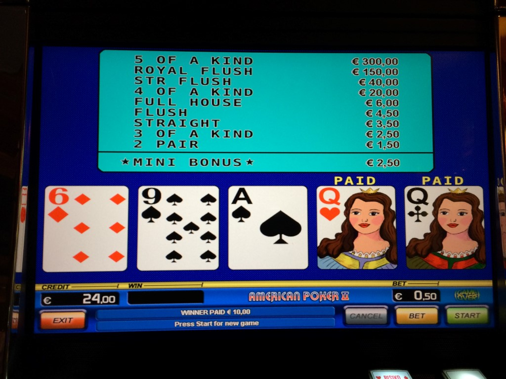 American Video Poker có cách chơi thú vị