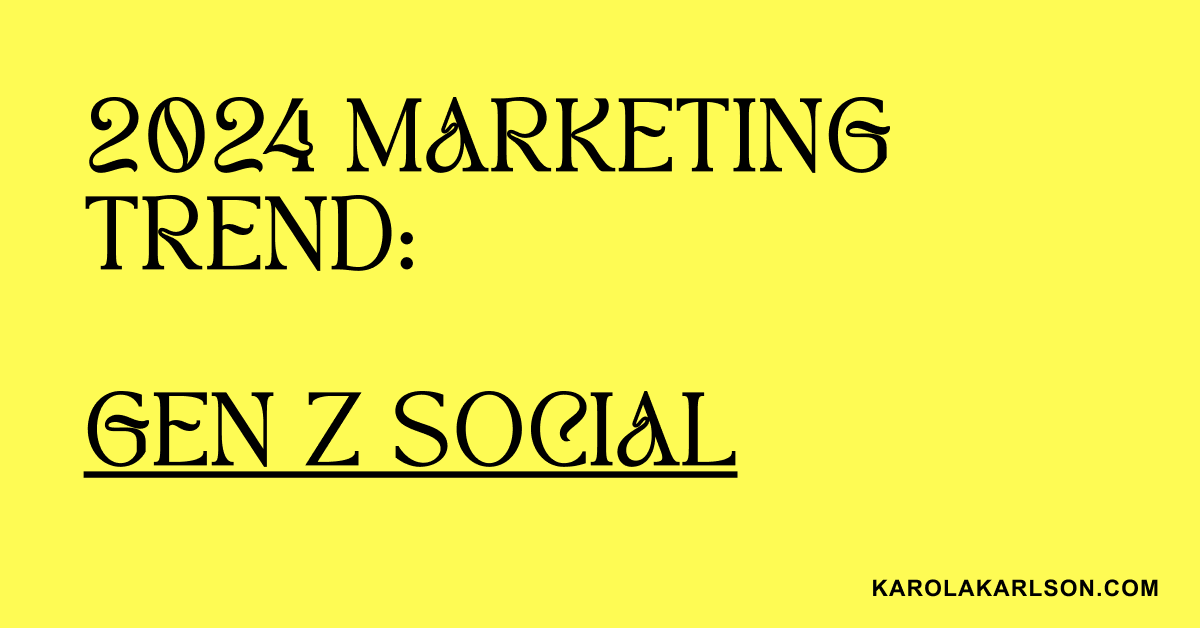 2024 marketing trend social media