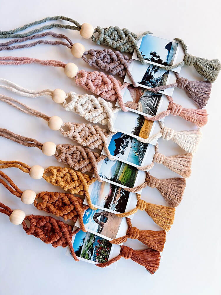 Macrame Photo Hanger