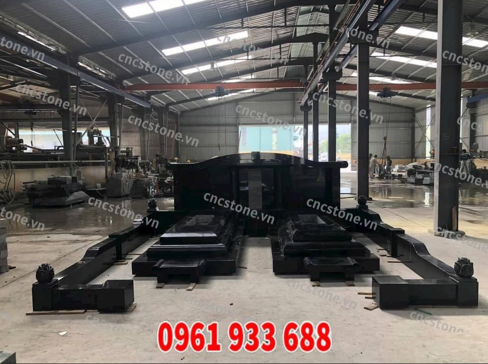 Mộ đá kim sa tự nhiên chuẩn phong thủy tại CNC Stone