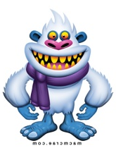 abominable snowman bigfoot yeti cartoon