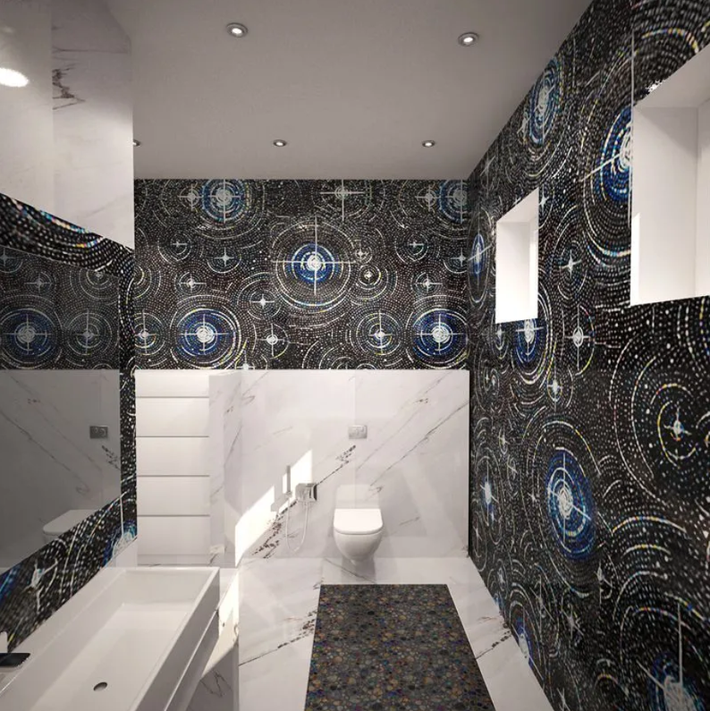 мозаичное панно в ванной